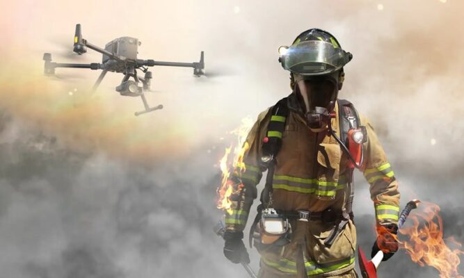 sử dụng máy bay khảo sát không người lái trong công tác cứu hỏa